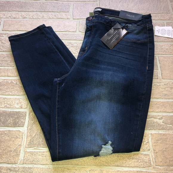 refuge Denim - Refuge NWT Plus Size Jegging Dark Wash